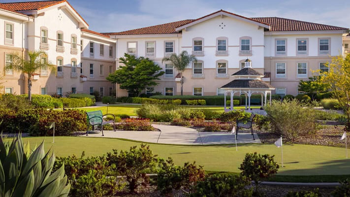 Beautiful outdoor space with gazebo and landscaped gardens