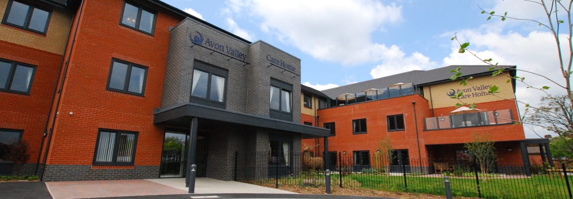 Exterior view of Avon Valley Care Home building