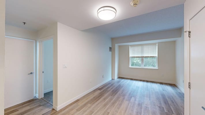 Interior view of a bright resident room