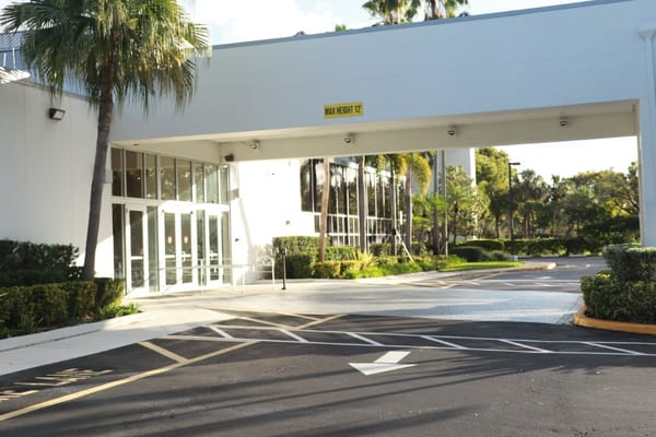 Entrance area of a senior living facility