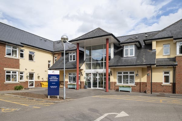 Exterior view of Larkrise Care Centre building