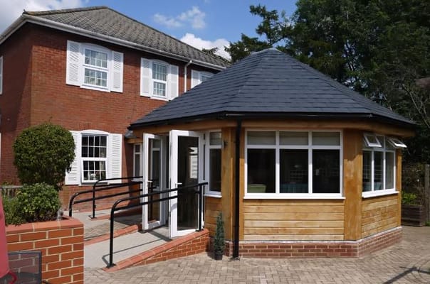 Exterior view of Ashbury Lodge's entrance area