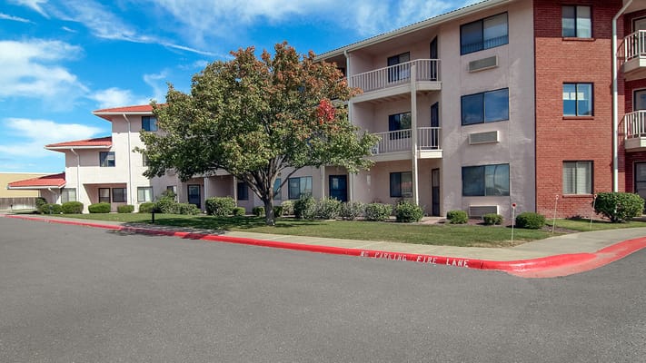 Exterior view of Asher Point Independent Living building