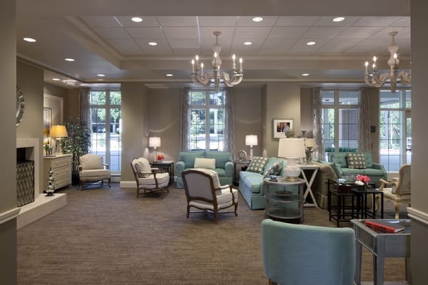 Cozy common area with comfortable seating and natural light