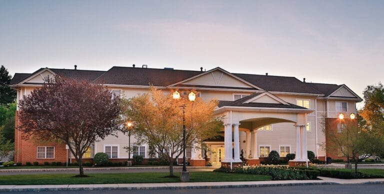 Exterior view of Brandywine Pennington senior living facility