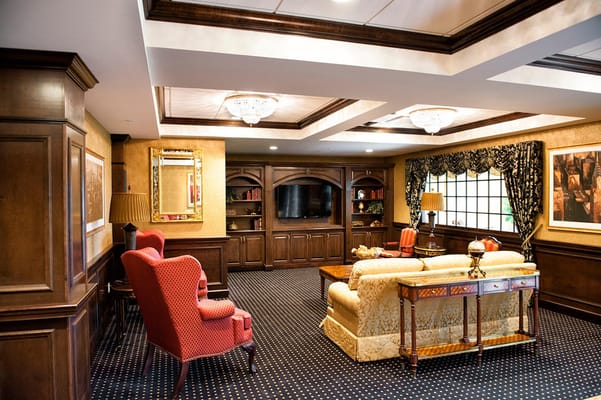 Cozy common area with furniture and decor