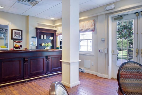 Interior view of a common area and entrance