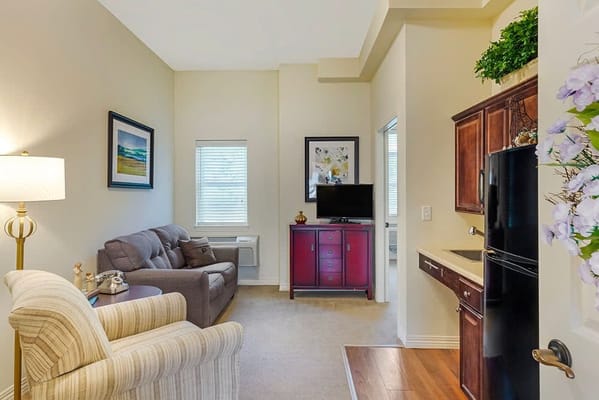 Cozy interior of a resident's living space