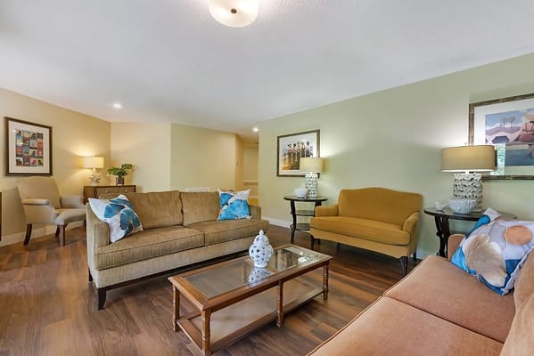 Cozy common area with comfortable seating and decor