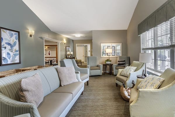 Interior lounge area with comfortable seating