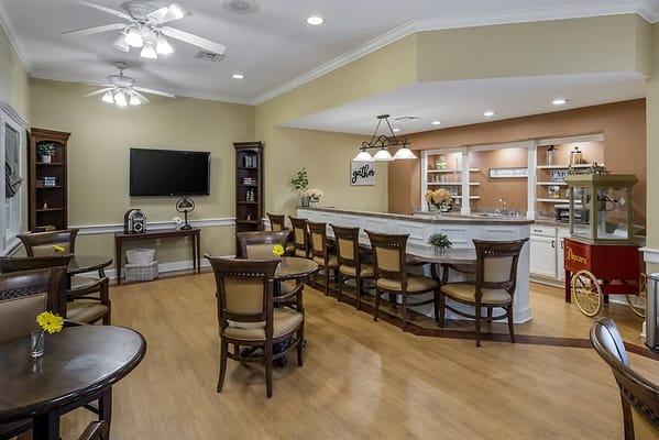 Welcoming dining area with seating and decor