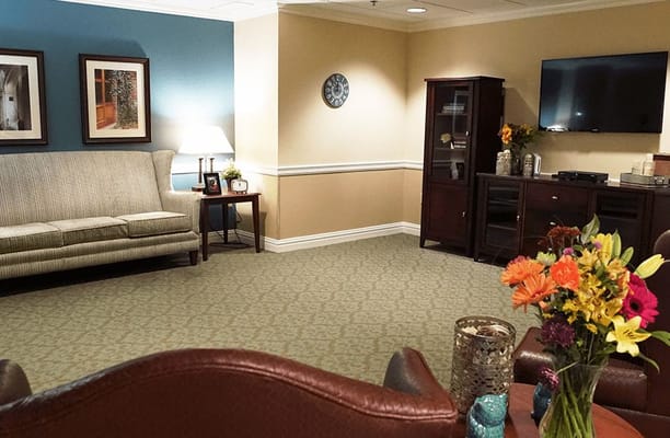 Cozy common area with comfortable seating and decor