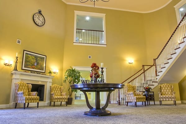 Interior view of a welcoming lobby area