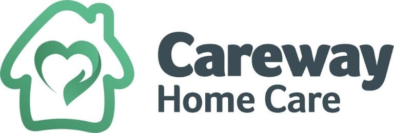 Careway Home Care logo featuring a heart and house design