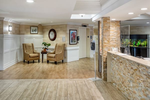 Interior common area with seating and decor