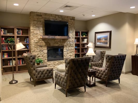 Comfortable seating area in a common area