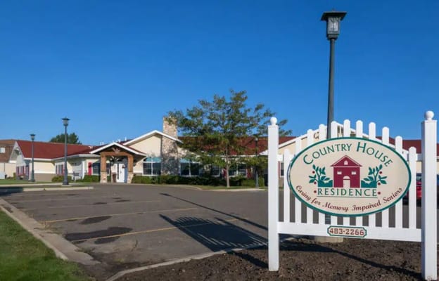 Signage at the entrance of Country House at Dickinson