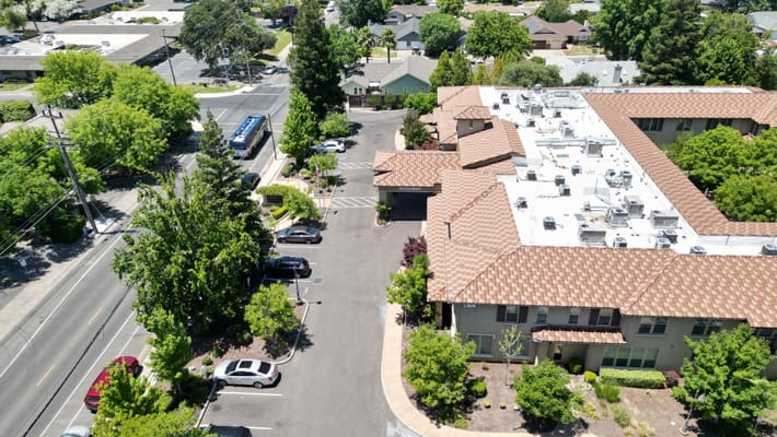 Aerial view of Oakmont of Carmichael showcasing outdoor space