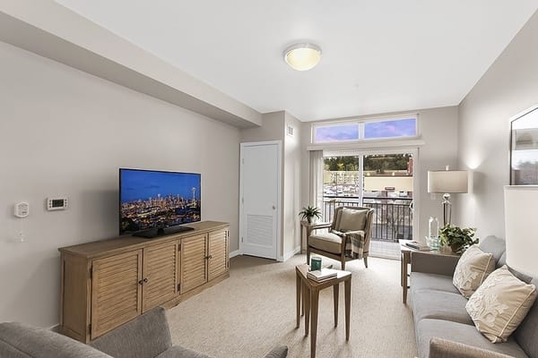 Bright and modern interior living space