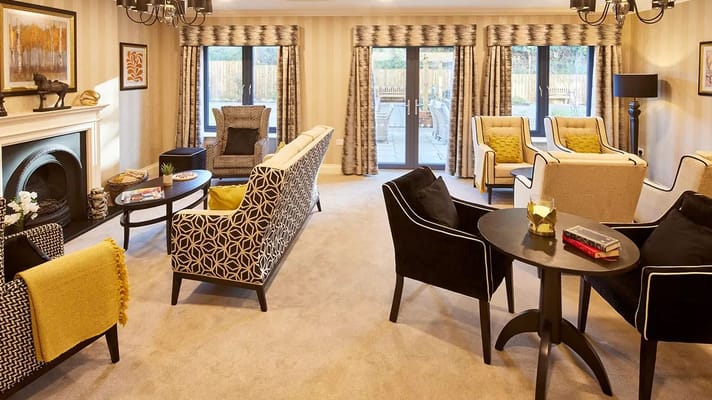 Bright and inviting lounge area with seating