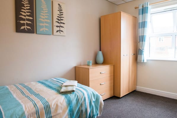 Well-furnished private resident room with modern decor