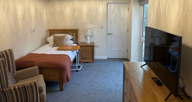 Cozy private resident room with furnishings