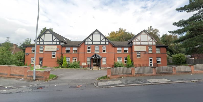 Exterior view of Polefield Nursing Home facility