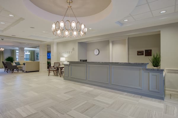 Welcoming lobby area of Somerby Sandy Springs