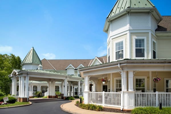 Exterior view of Sunrise of Granite Run with sheltered entrance