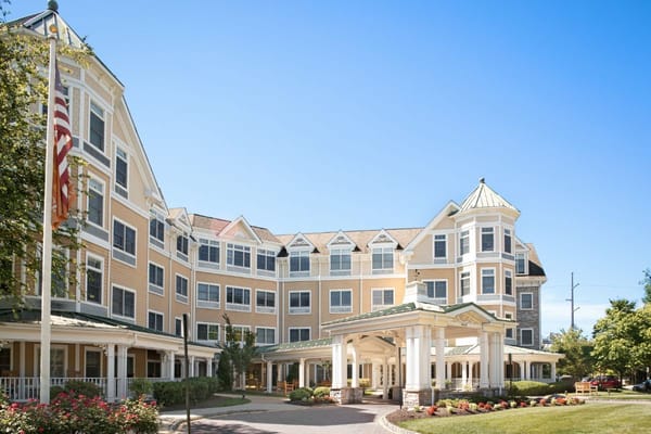 Exterior view of Sunrise of McLean senior living facility