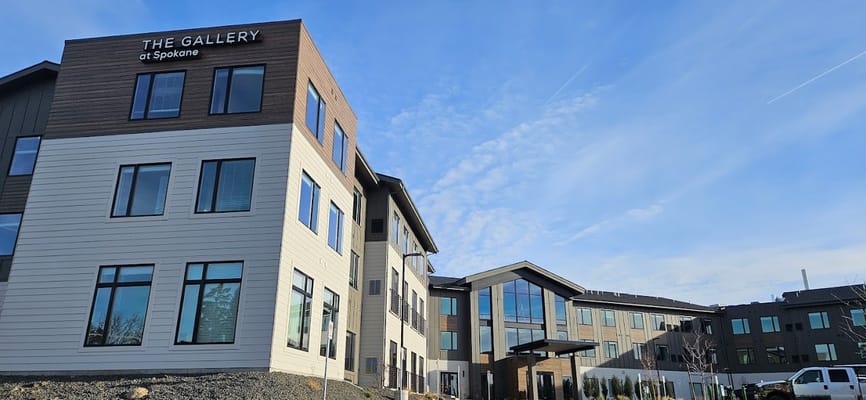 Exterior view of The Gallery at Spokane Assisted & Senior Living