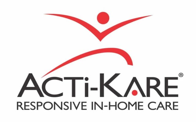 Company logo with a dynamic figure