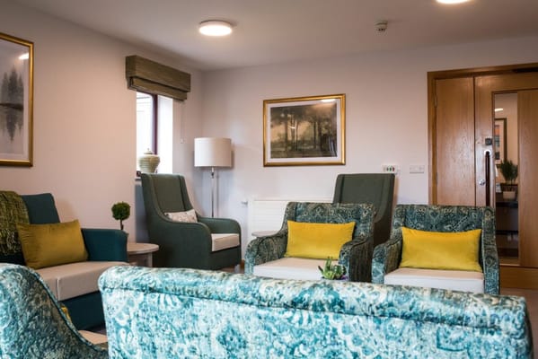 Interior living room area with comfortable seating