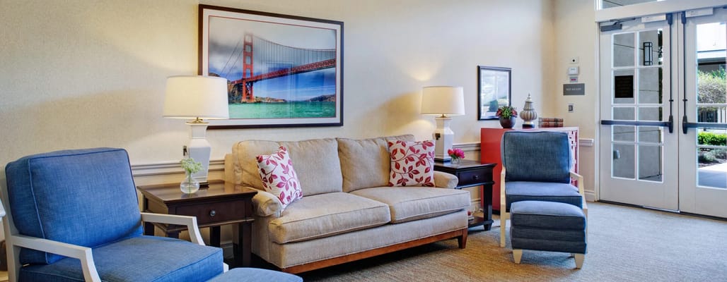 Comfortable lounge area with seating and decor