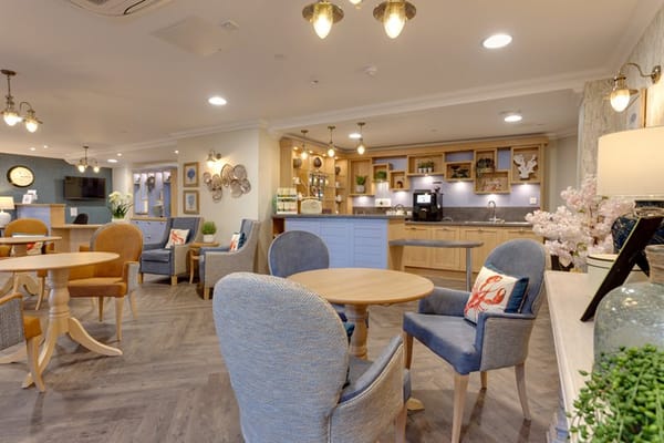 Cozy common area with seating and decor