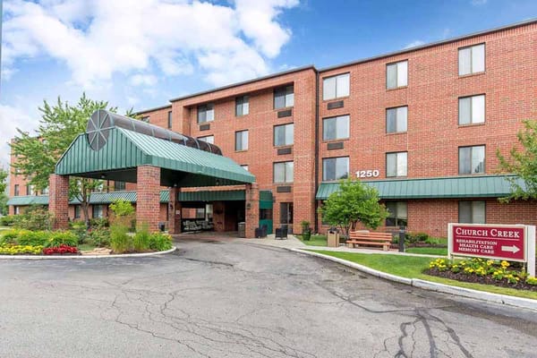 Exterior view of the Church Creek facility entrance
