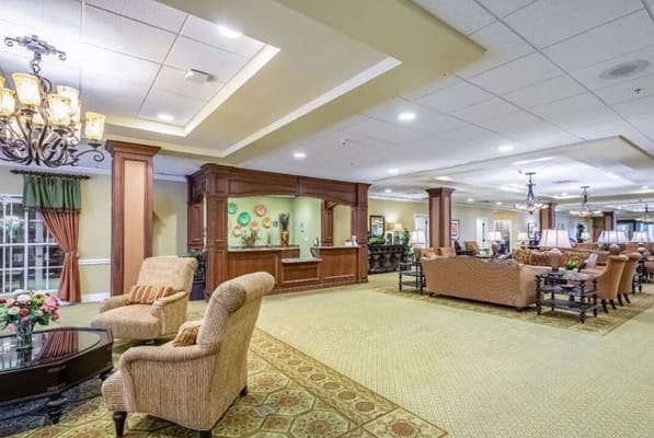 Interior common area with seating and decor