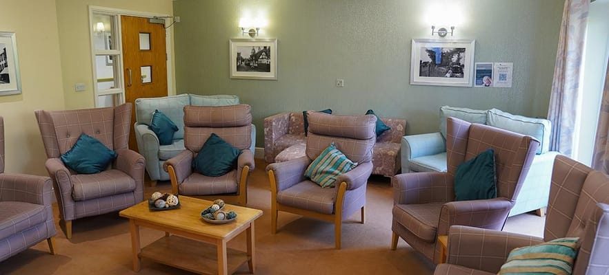 Interior lounge area with comfortable seating