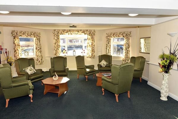 Common area with comfortable seating and decorations