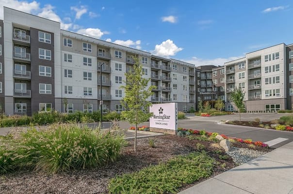 Exterior view of MorningStar Senior Living building