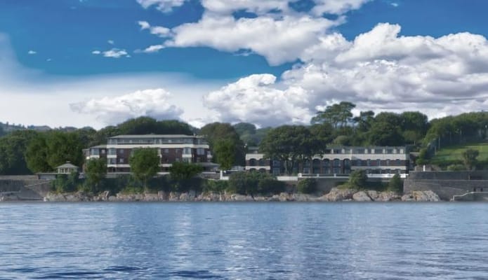 Exterior view of Nazareth House Plymouth by the water