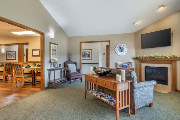 Common area with comfortable seating and decor