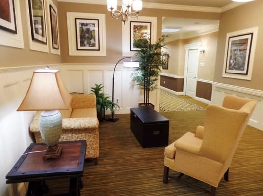 Cozy common area with seating and decor