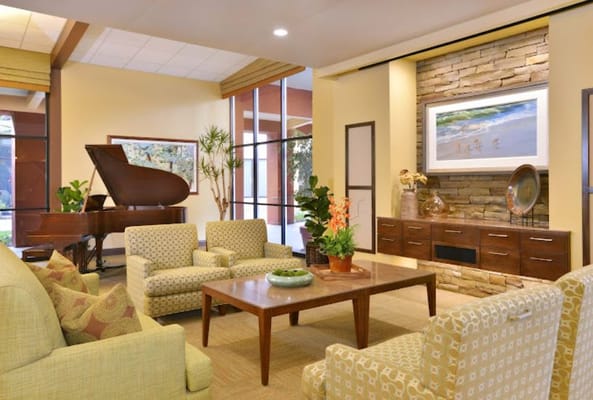 Cozy interior lounge area with comfortable seating