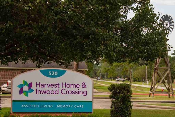 Sign for Harvest Home & Inwood Crossing