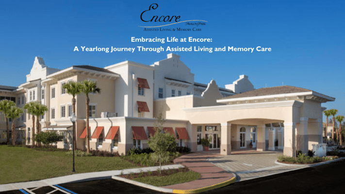 Front view of Encore assisted living facility