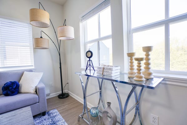 Bright and modern common area with natural light