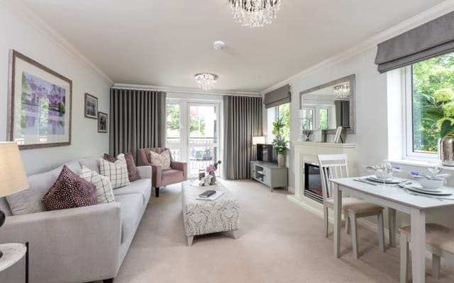 Cozy interior of a living space with seating and decor
