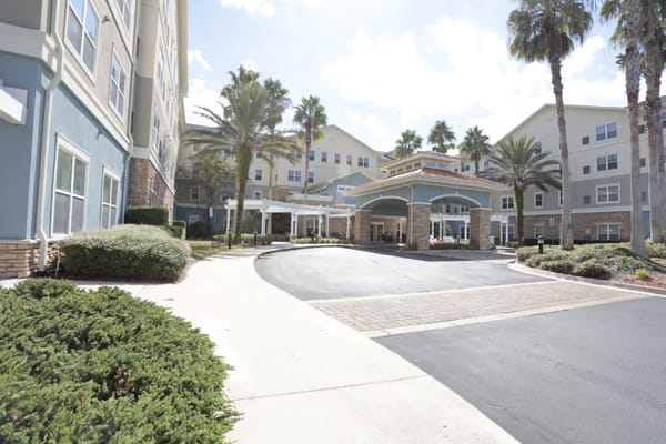 Entrance view of Camellia at Deerwood facility