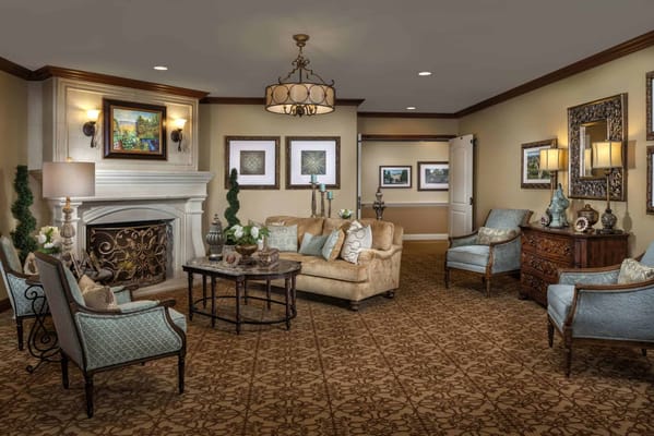 Cozy common area with seating and decor